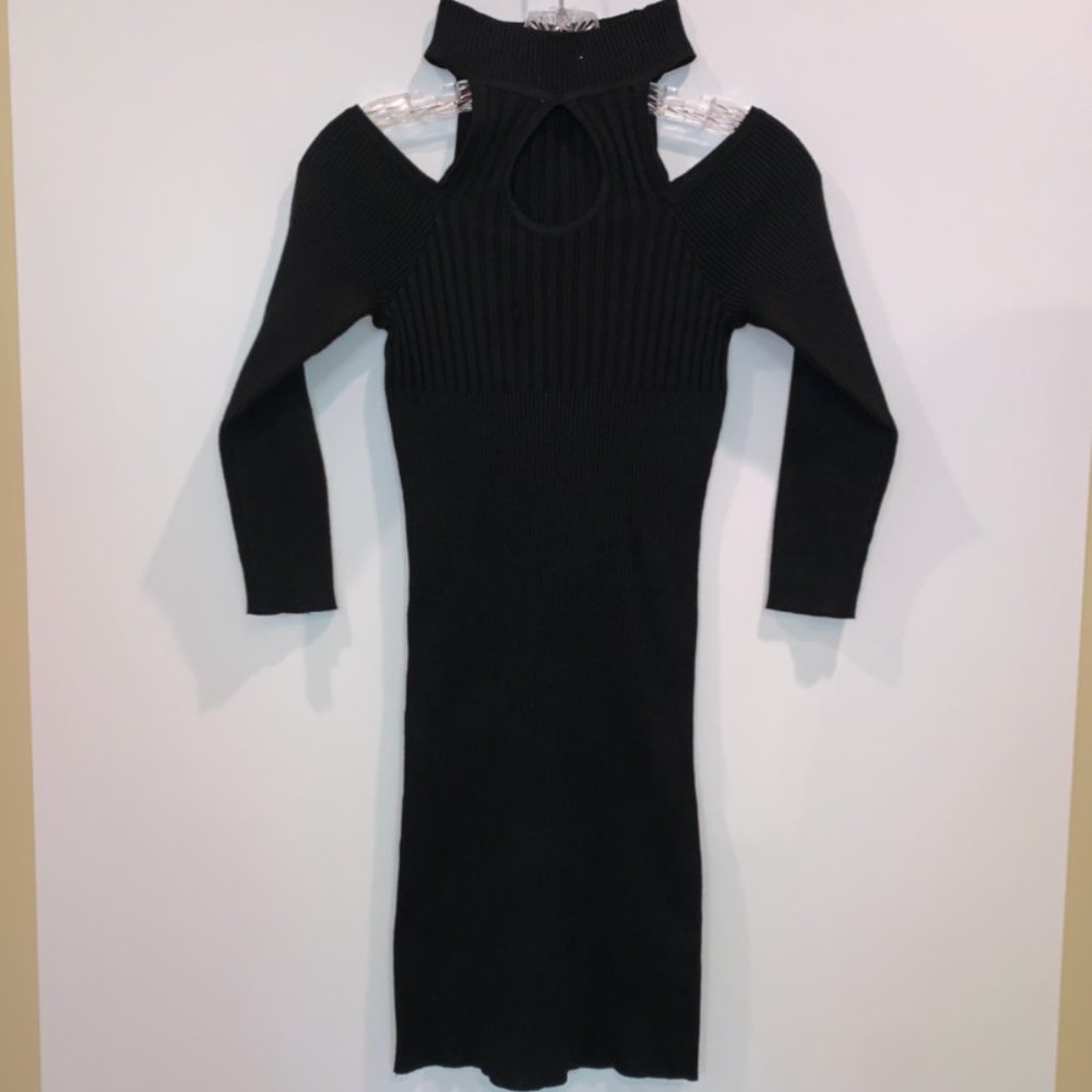 Black Peek-a-Boo Dress